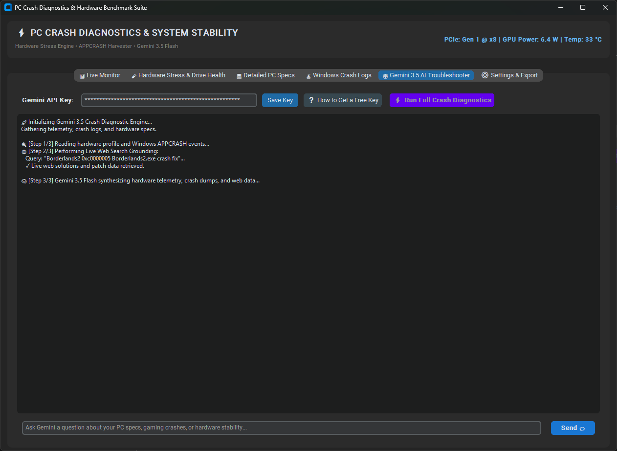 PC Crash Diagnostic View 4